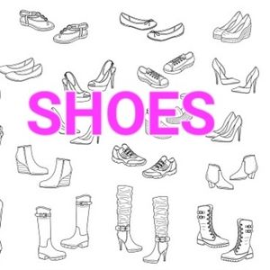 Shoes, boots, heels, flat, sandals and so on
